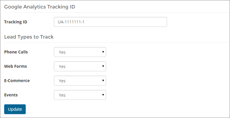 Tracking Number Integration