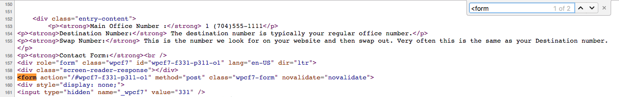 Copy your Form Attribute to Manually Set up Form Tracking