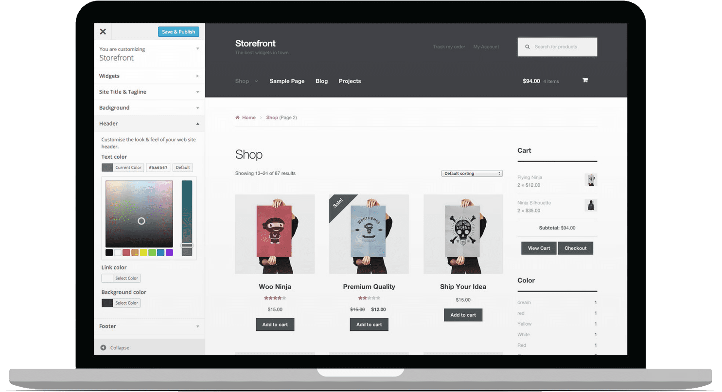 WooCommerce Dashboard