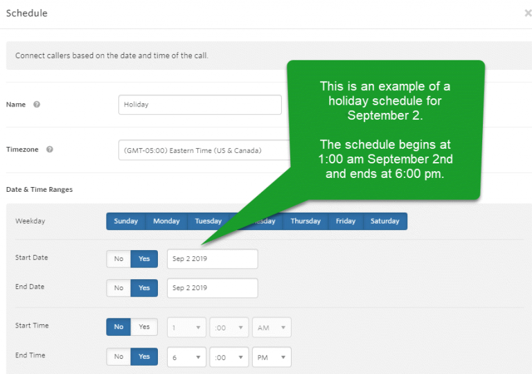 Call Flows - Scheduled Hours and Holiday Routing - WhatConverts