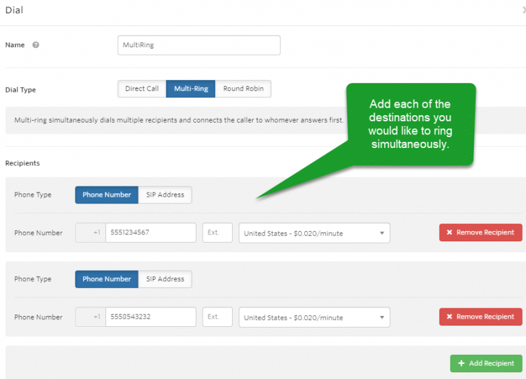 Call Flows - Simultaneous Dialing - WhatConverts