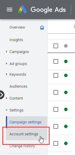Adwords sales keyword tag