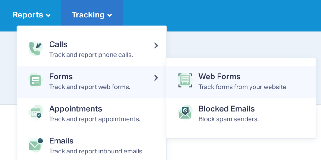 Web Form Selection