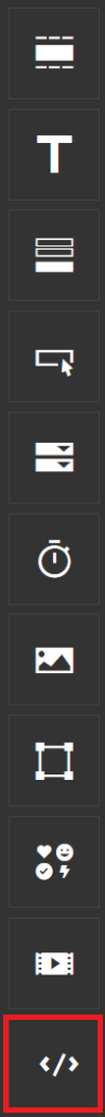 Screenshot of the Landingi HTML Button