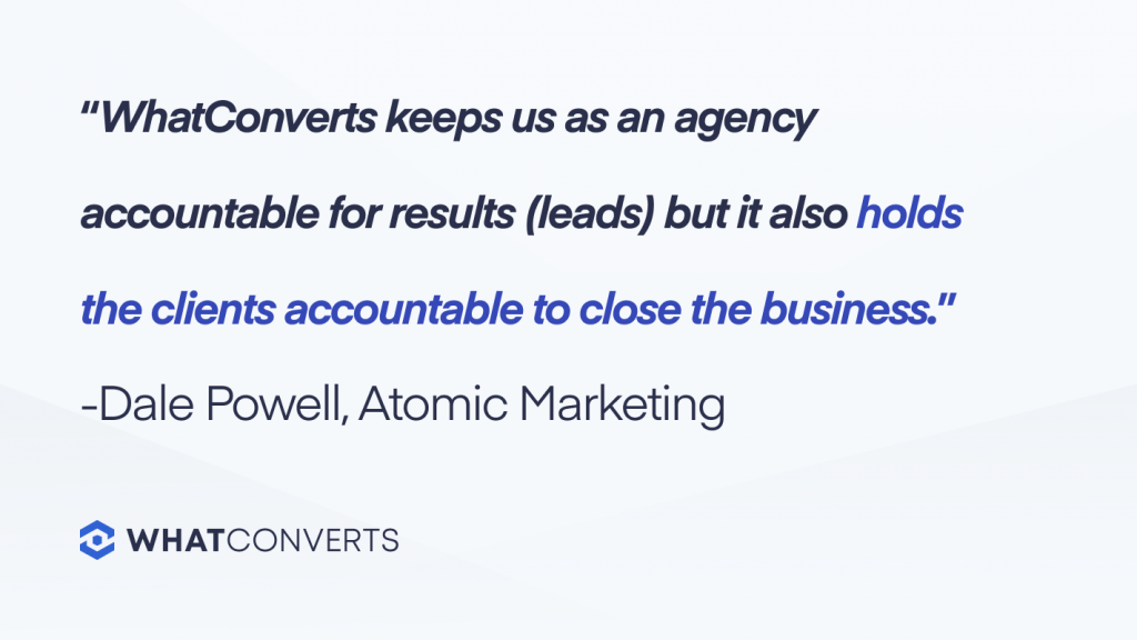 Atomic Marketing Boosts PPC Conversions by 40% with WhatConverts and Google Smart Bidding graphic