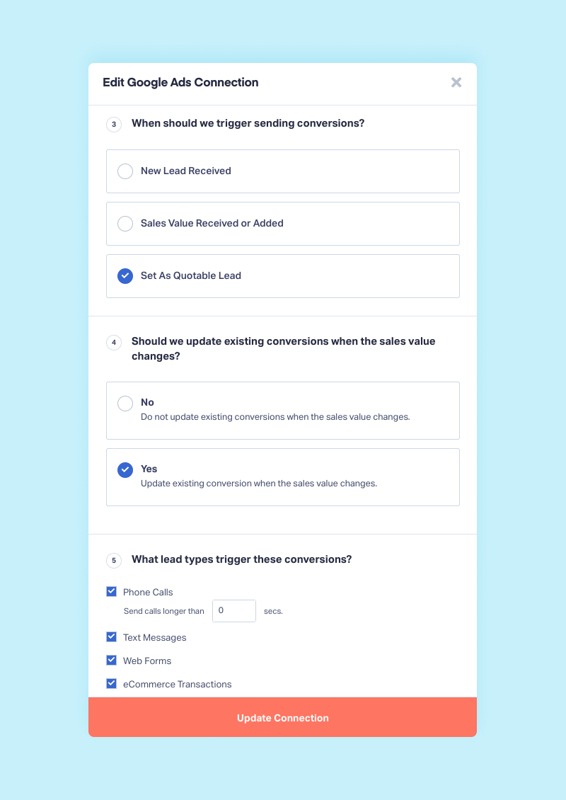 WhatConverts Product Development Updates and Features (July 2022 Edition) graphic