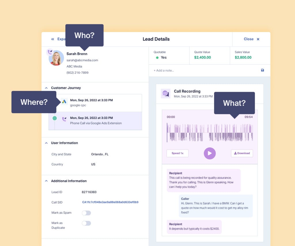 How to choose the best lead tracking software: Marketing vs Sales graphic