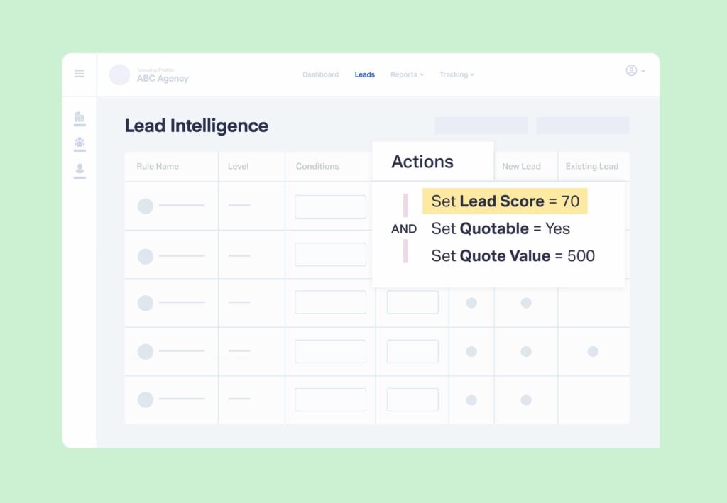 Screenshot showing lead scoring in WhatConverts