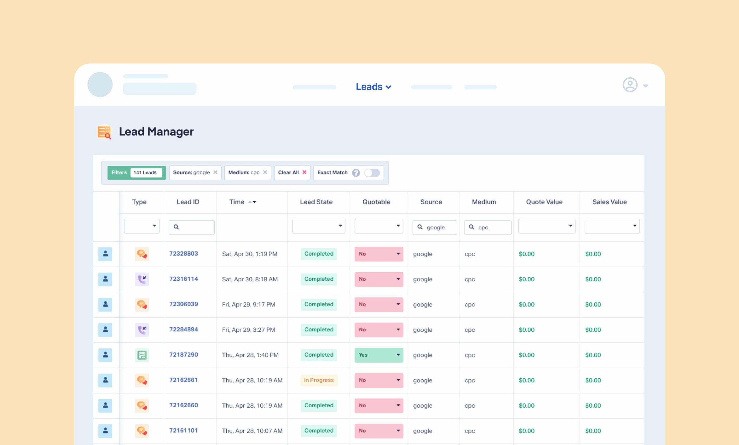 Experience streamlined management with the best call tracking software's centralized dashboard.