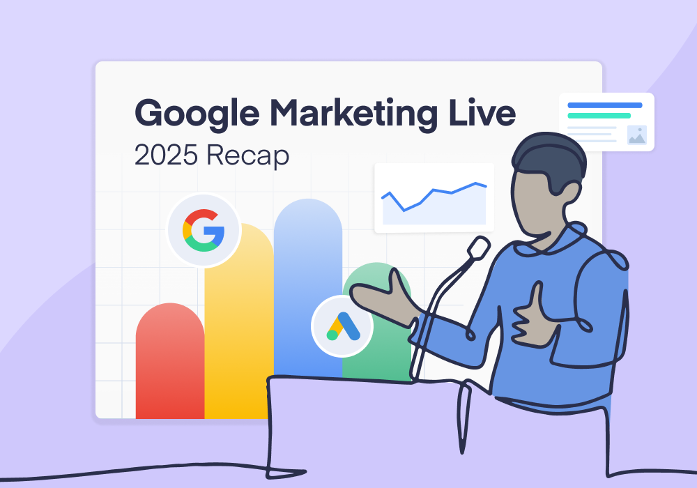 Illustration showing concepts related to Decoding the Future of Search: Your Essential Takeaways from Google Marketing Live 2025