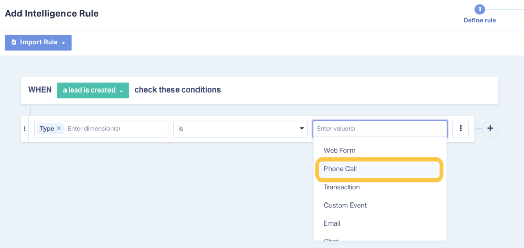 Screenshot showing how to choose the conditions for triggering AI Analysis.