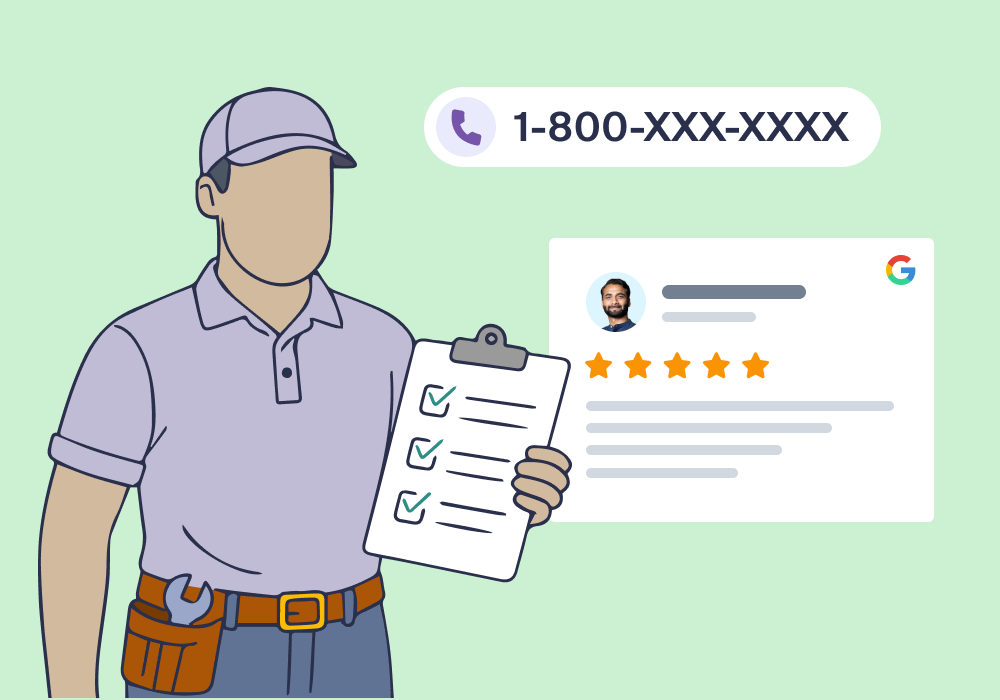 Illustration showing concepts related to Why Getting a 1‑800 Number Still Makes Sense for Service‑Based Businesses