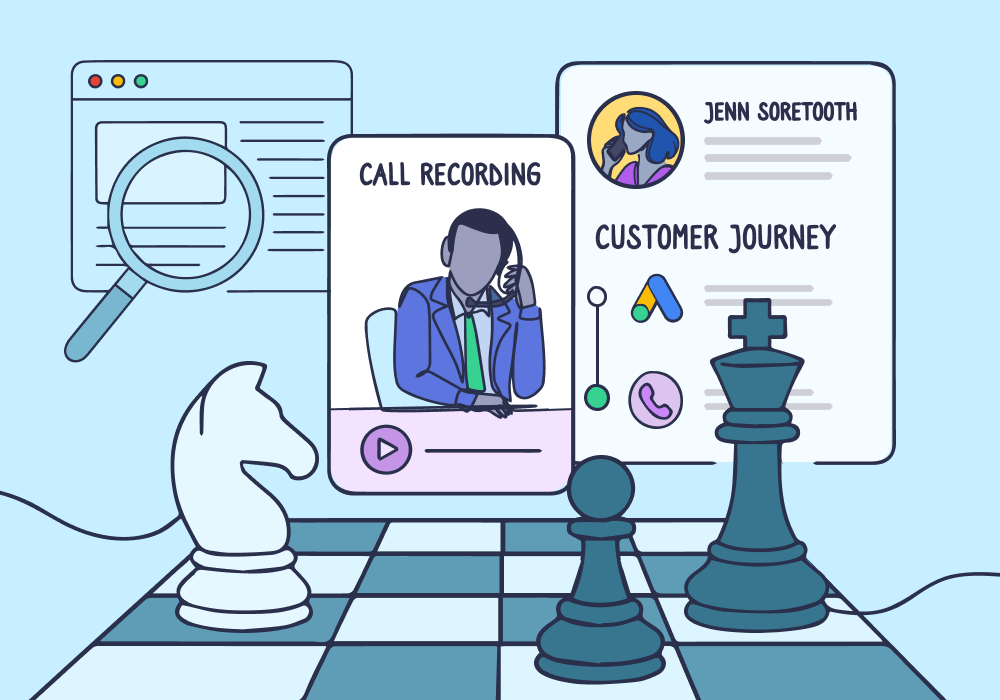 Illustration showing concepts related to The Ethical Marketer’s Guide to Competitive Intelligence Analysis: What You Can Learn Without Crossing Lines