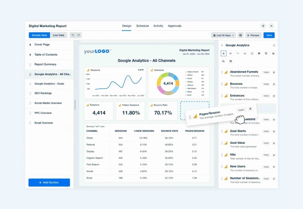 9 Best Marketing Reporting Software for Agencies in 2025 (In-Depth Look) graphic