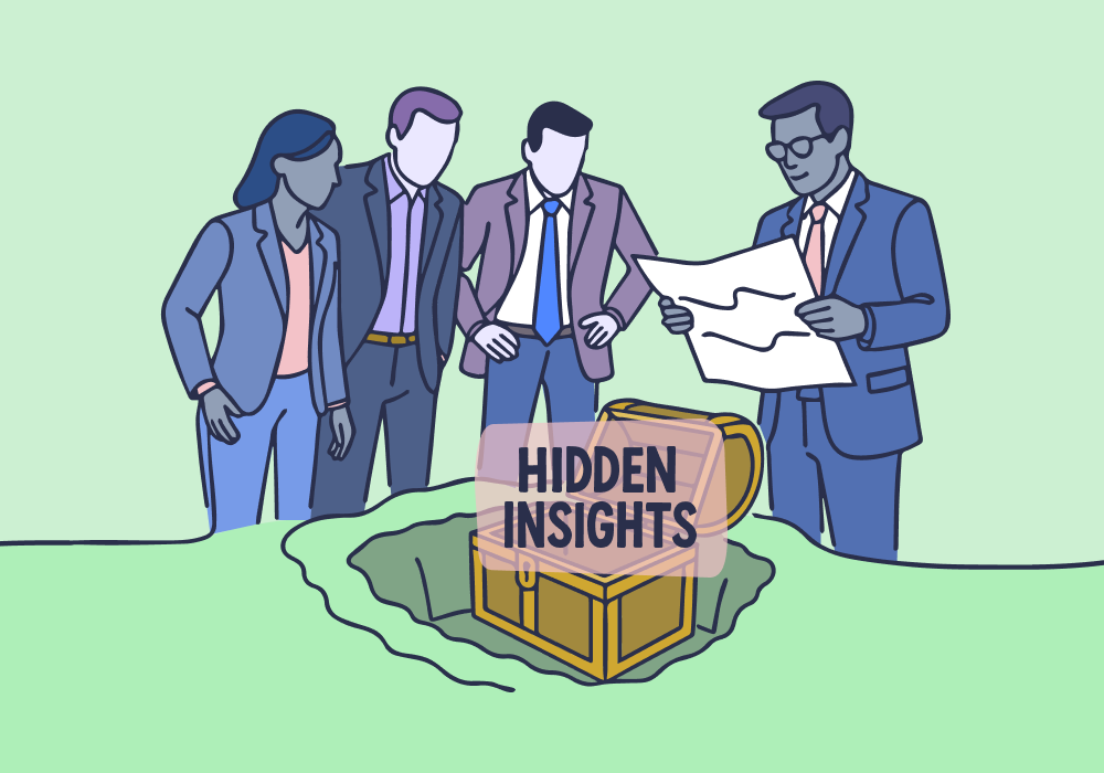 Illustration showing concepts related to AI Sales Training: How Marketing Data Makes Sales More Effective