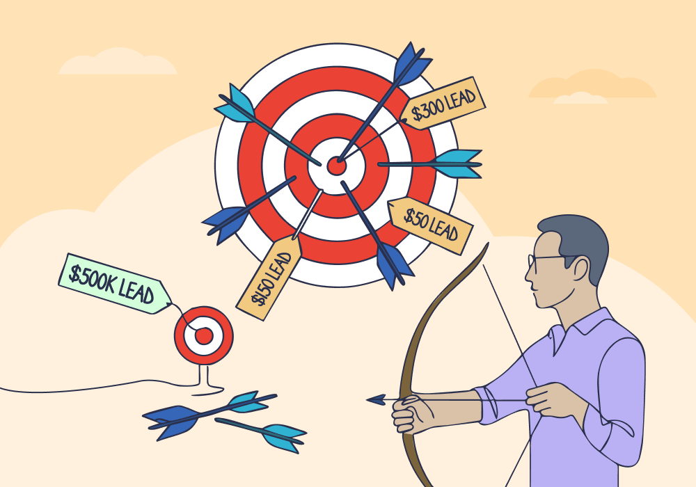 Illustration showing concepts related to Mortgage Marketing: When Leads Are Expensive—and Scarce