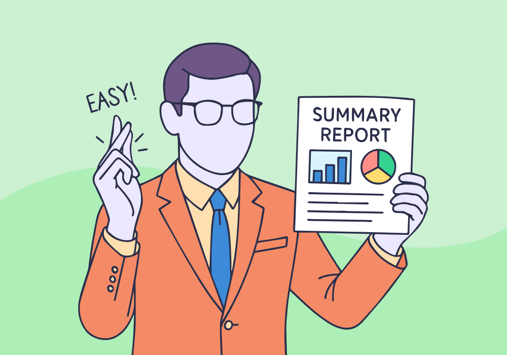 Illustration showing concepts related to How to: Get a Client-Ready Report in Seconds