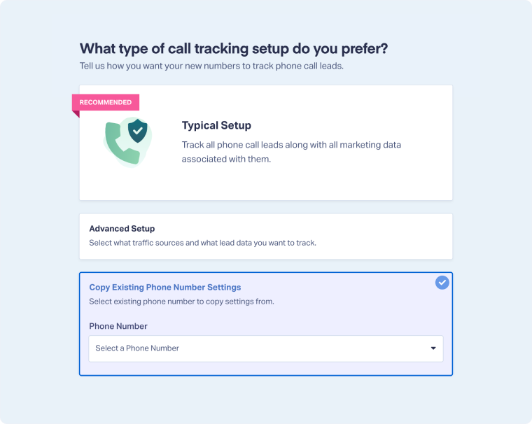 Copy Existing Phone Number Settings