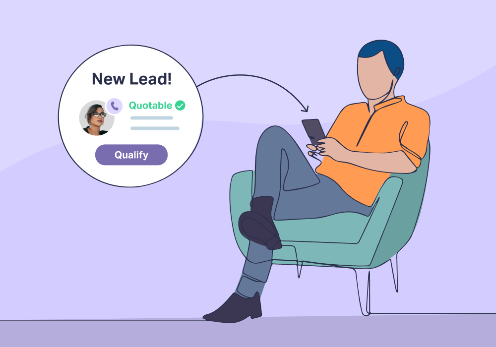 Illustration showing concepts related to How to: Manage Lead Qualification From Your Pocket