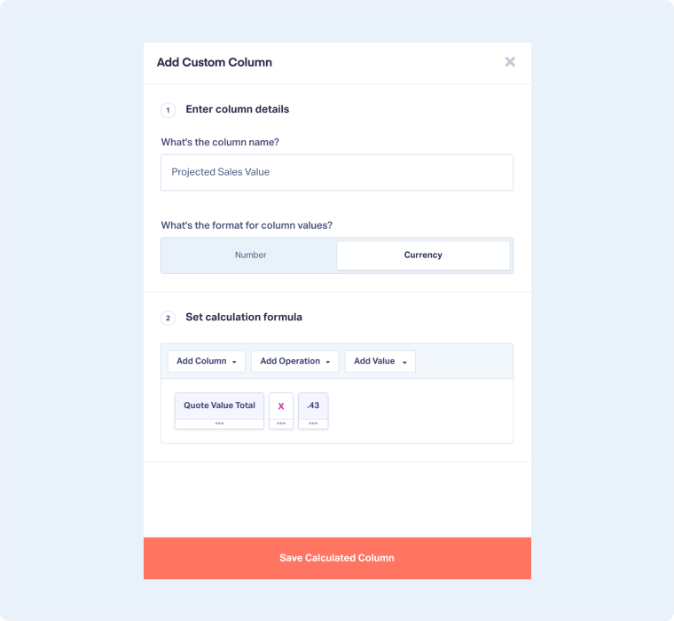 Add Custom Columns to Your Reports