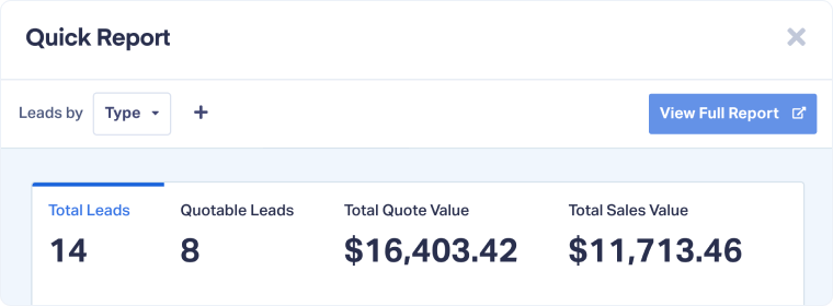 Analyze Performance with Quick Reports