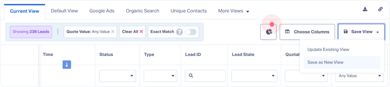 Create a New Lead Manager View