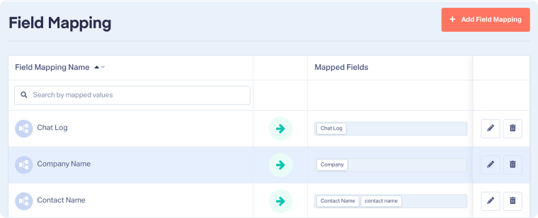 1-View Mapped Fields in the Profile Settings
