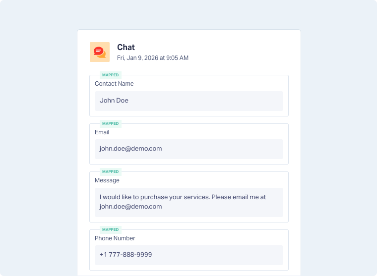 View Your Chat Leads