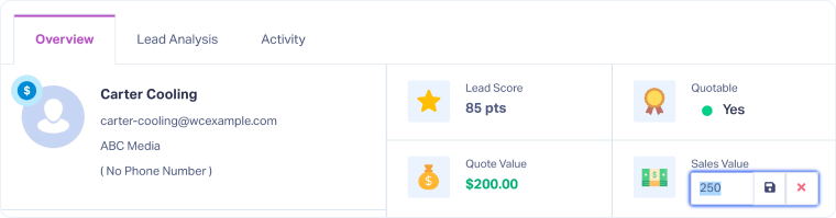 3-Update Values From the Lead Details Page