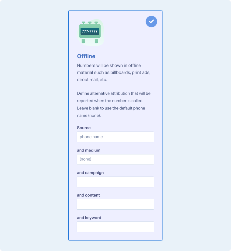 Add a Phone Number to Track Calls on Third-Party Sites