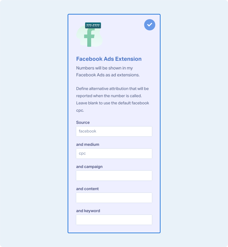Add a Phone Number to Track Facebook Ads Extension Calls (Call Add-Ons)