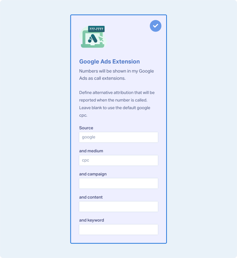Add a Phone Number to Track Google Ads Extension Calls