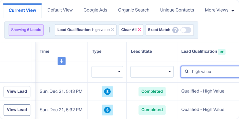 Use Custom Fields to Filter Leads in the Lead Manager