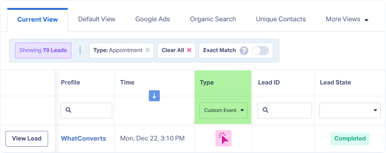 View Your Event Leads