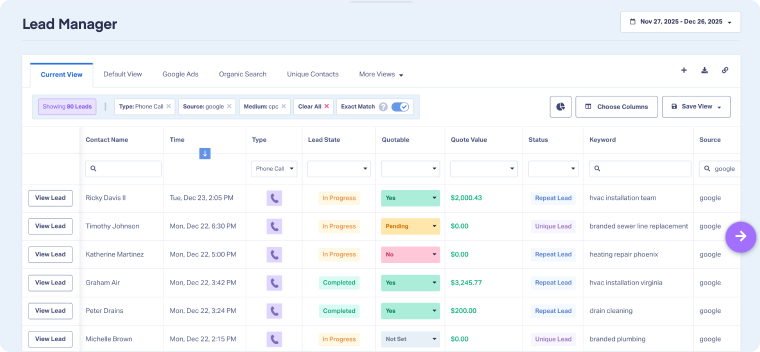What is the Lead Manager?