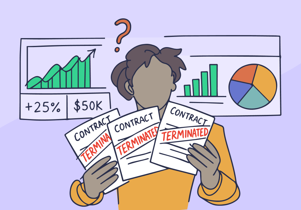 Illustration showing concepts related to Why Your Agency Lost Three Clients in Q4 (Hint: It Wasn't Performance)