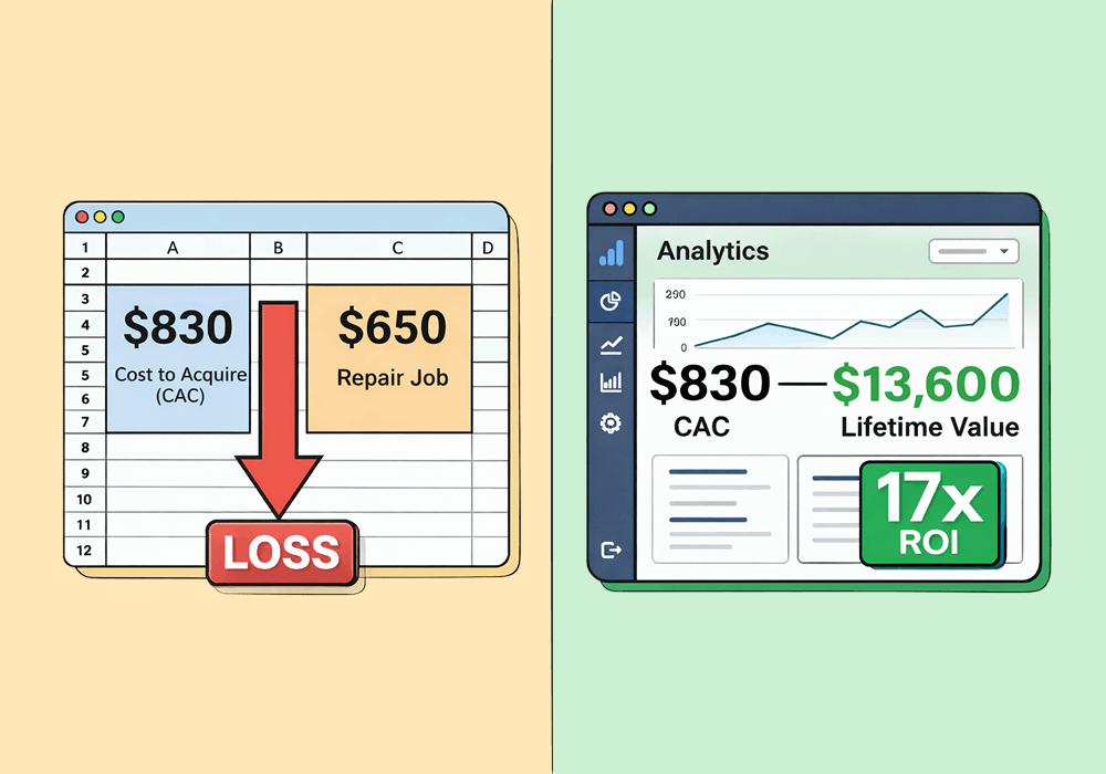 HVAC Leads Only LOOK Expensive: How to Prove a 17x ROI Using True CLV