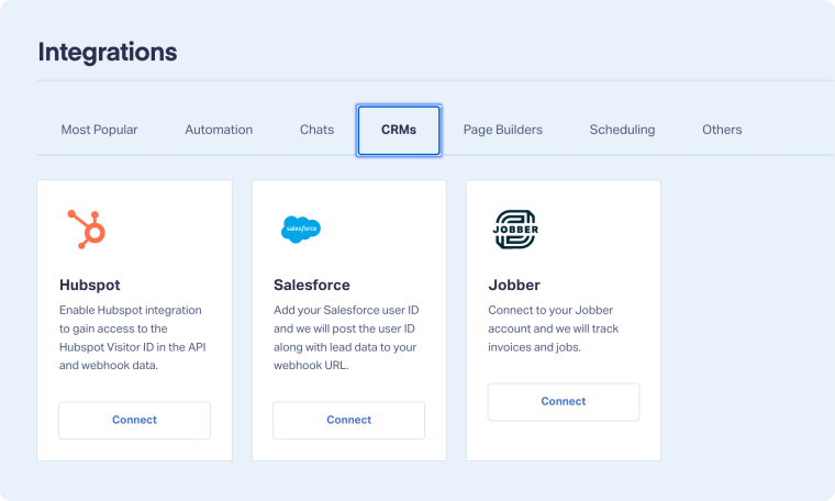 Connect WhatConverts to Jobber