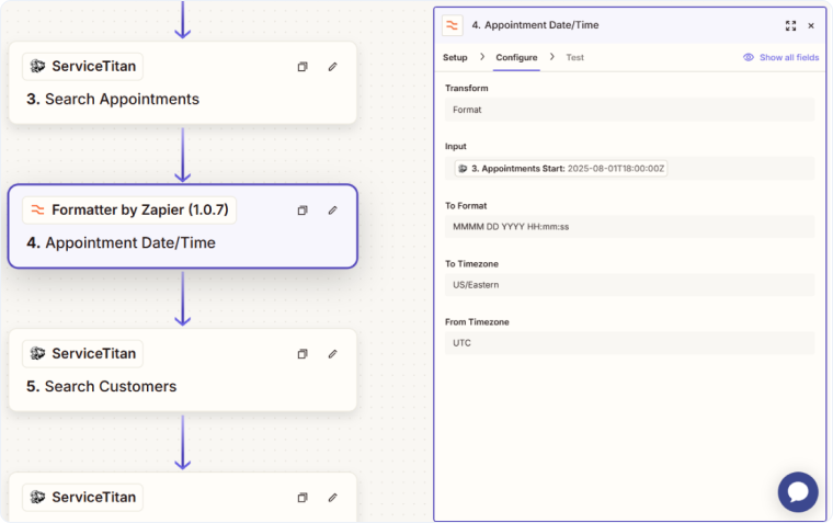 Send Appointments from ServiceTitan to WhatConverts-1