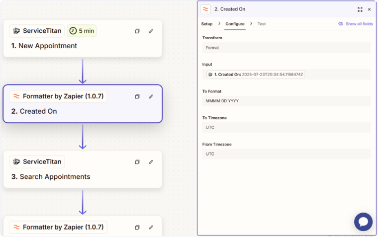 Send Appointments from ServiceTitan to WhatConverts
