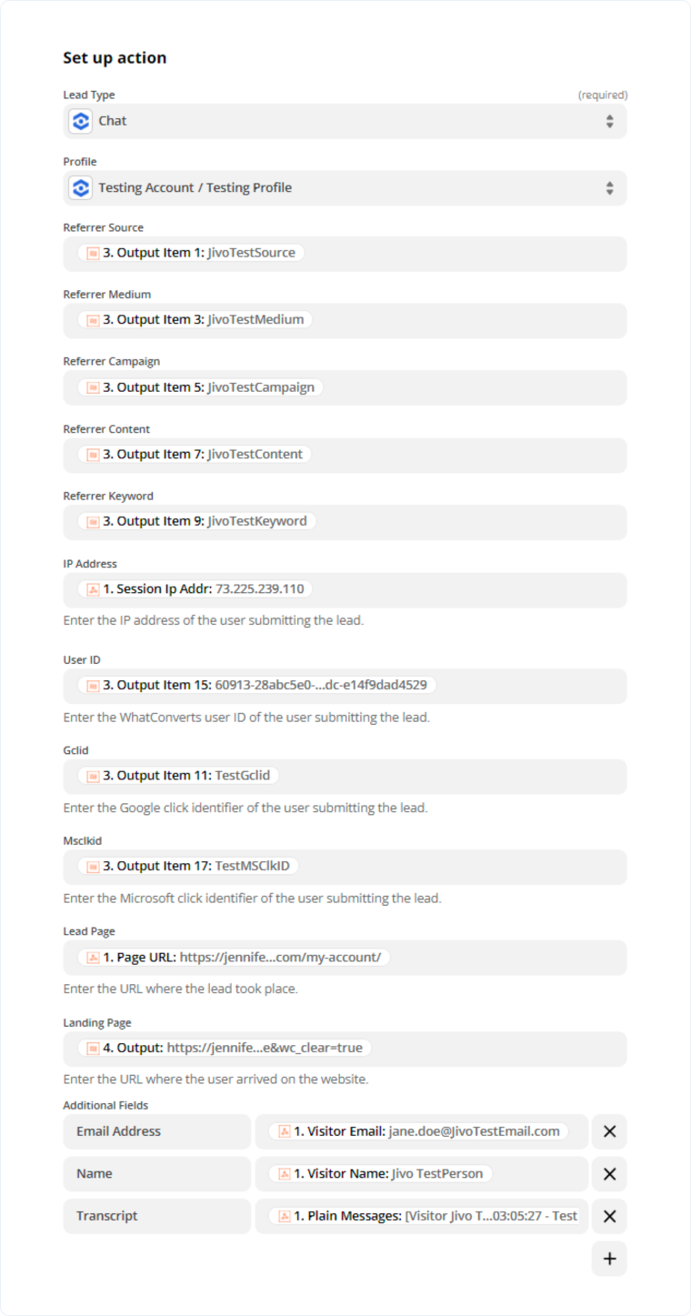 Track JivoChat Chats