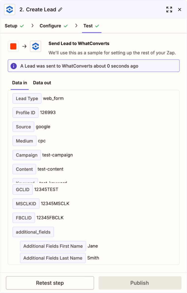 Track Typeform Web Forms