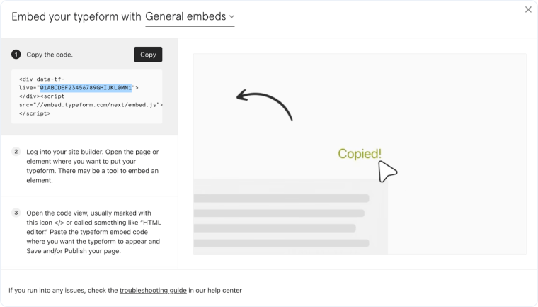 Track Typeform Web Forms