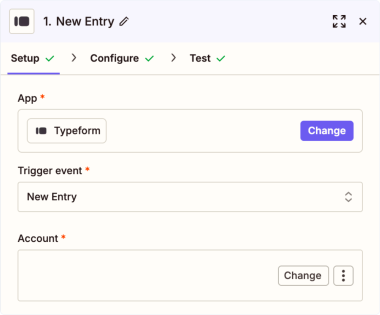 Track Typeform Web Forms