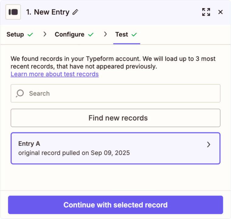 Track Typeform Web Forms