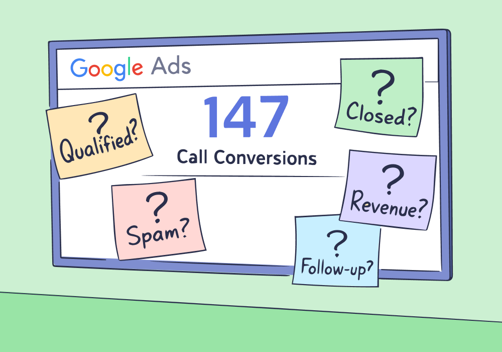 Illustration showing concepts related to Why Call Extensions Alone Don't Solve Call Tracking