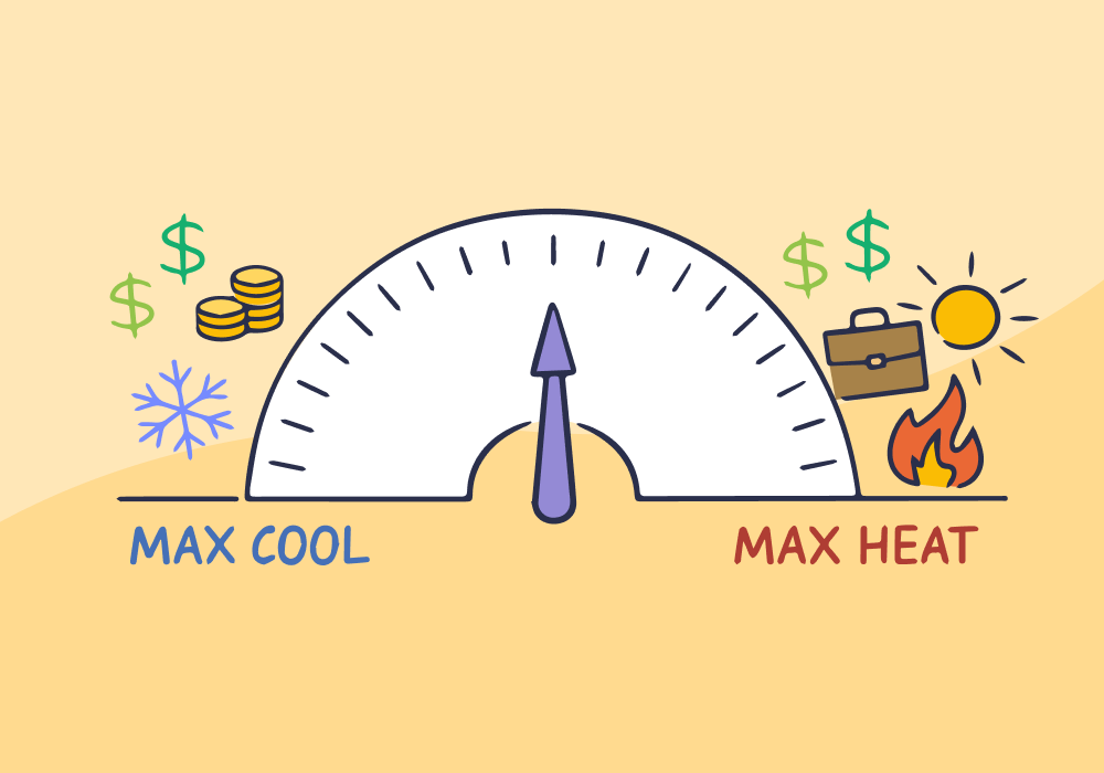 Illustration showing concepts related to HVAC's Seasonality Problem: Why Your 