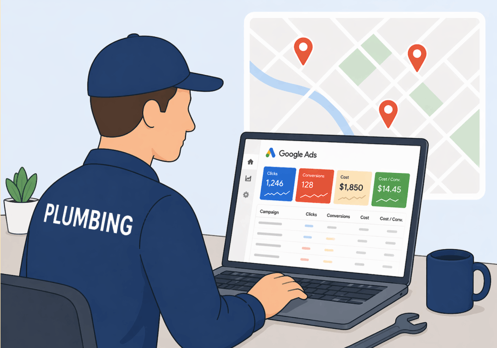 Illustration showing concepts related to Plumber Advertising: Building a Strategy on Capturing Urgent Calls