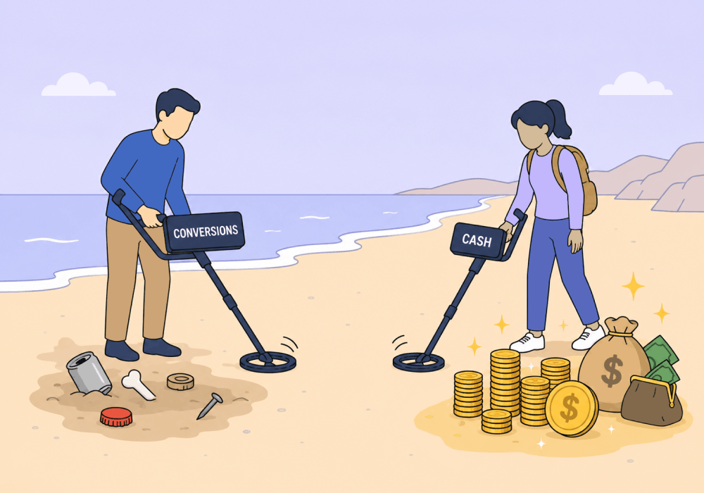 Illustration showing concepts related to PPC Optimization: A Complete Guide to Targeting Revenue, Not Just Conversions