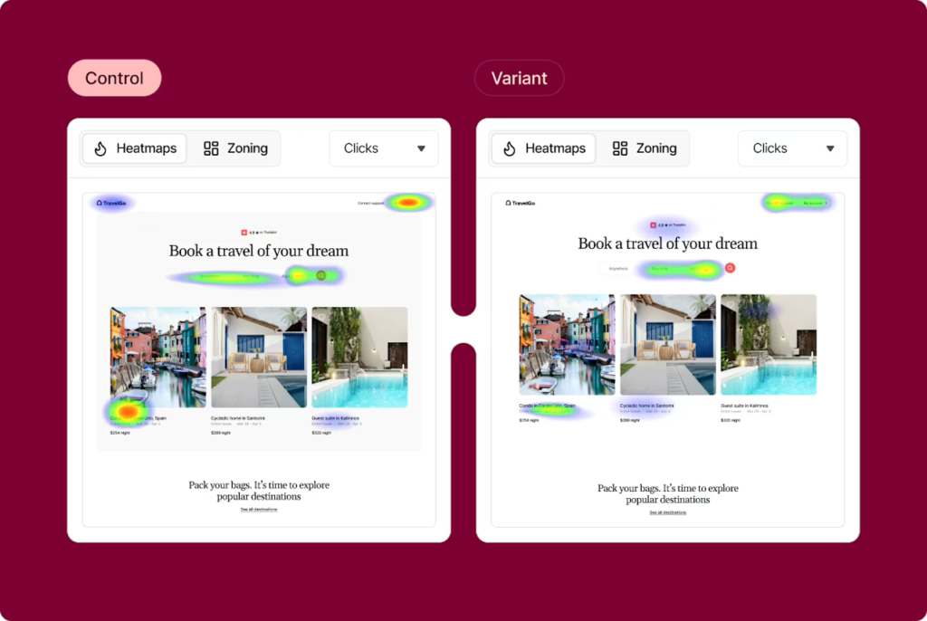 Screenshot of the Contentsquare platform